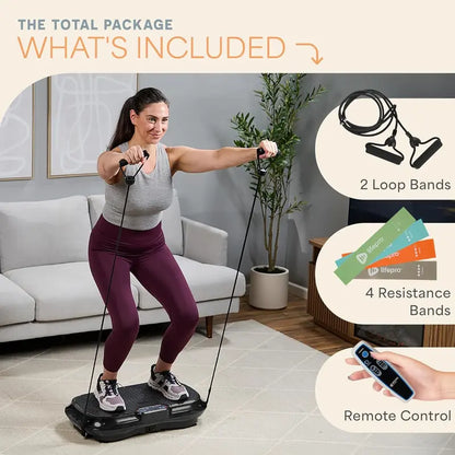Full Body Relax & Tone! Waver Vibration Plate, 330lb Capacity Whole Body Vibration
