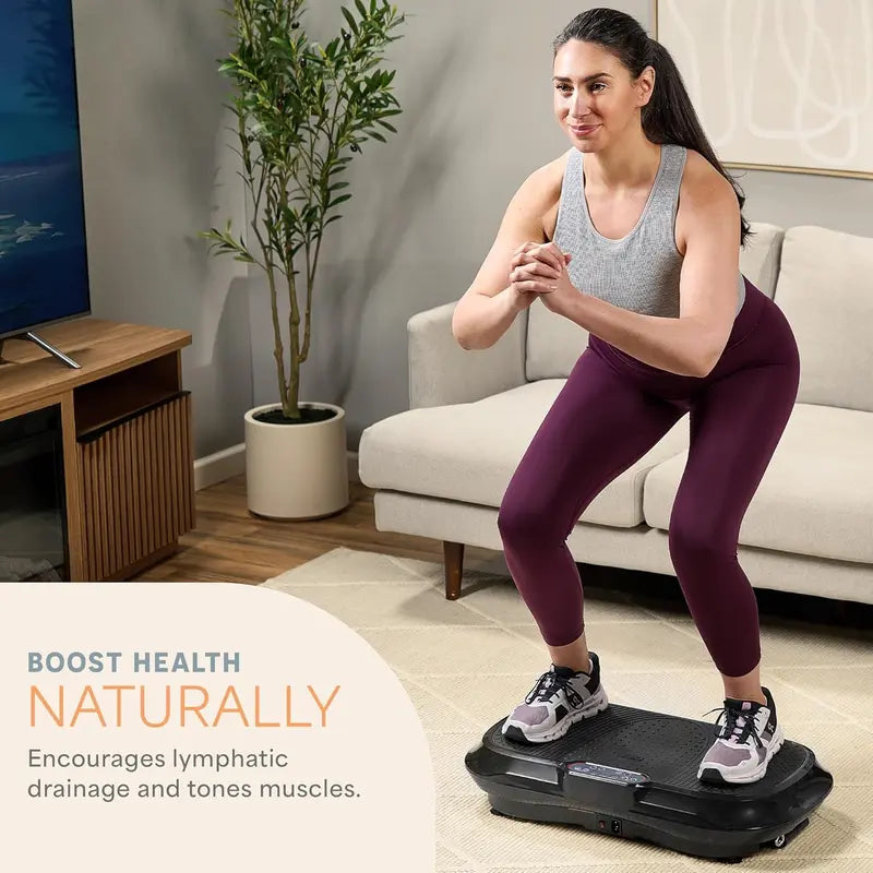 Full Body Relax & Tone! Waver Vibration Plate, 330lb Capacity Whole Body Vibration