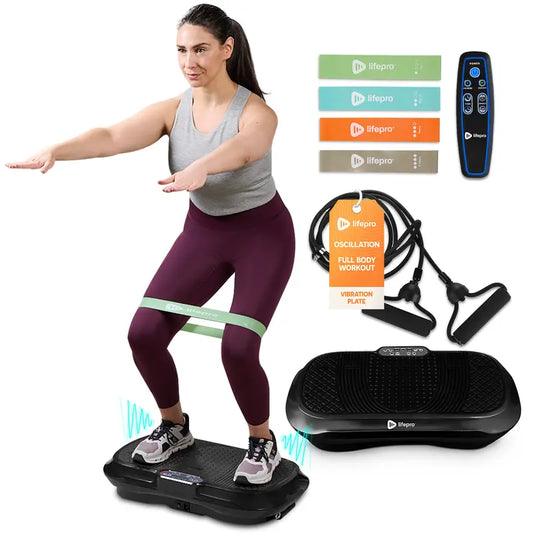 Full Body Relax & Tone! Waver Vibration Plate, 330lb Capacity Whole Body Vibration