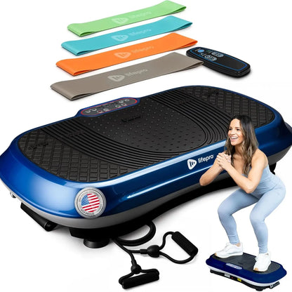 Full Body Relax & Tone! Waver Vibration Plate, 330lb Capacity Whole Body Vibration