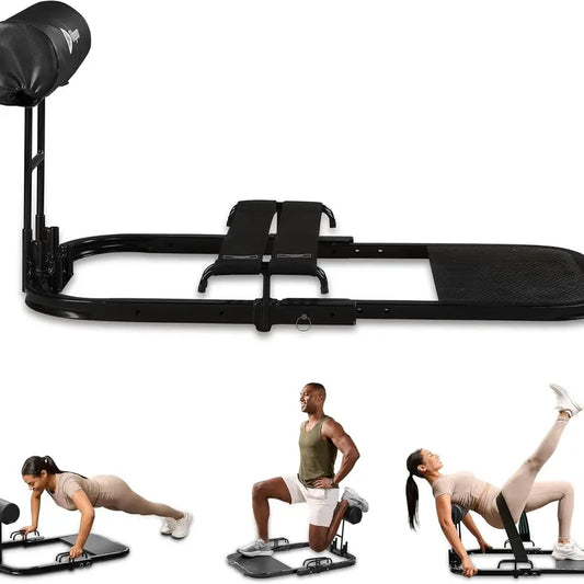Shape Perfect Curves!  Foldable Hip Thrust Machine, Adjustable Home Gym Trainer for Glutes & Lower Back Support